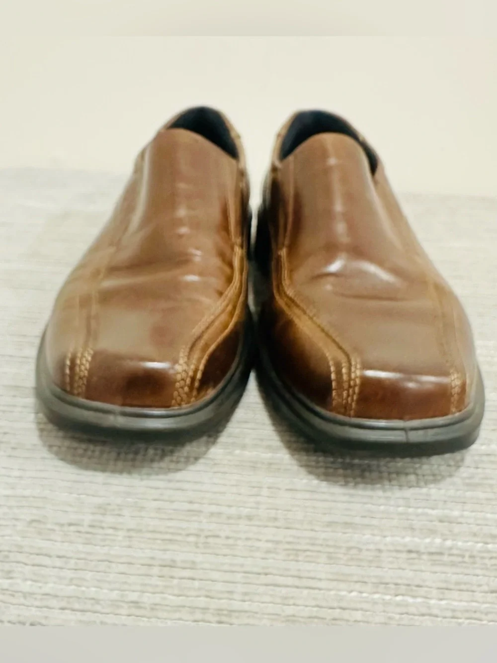 ECCO Mens EU43/ US 9-9,5 Brown Leather Dress/Casual Comfort‎ Slip-On Loafers